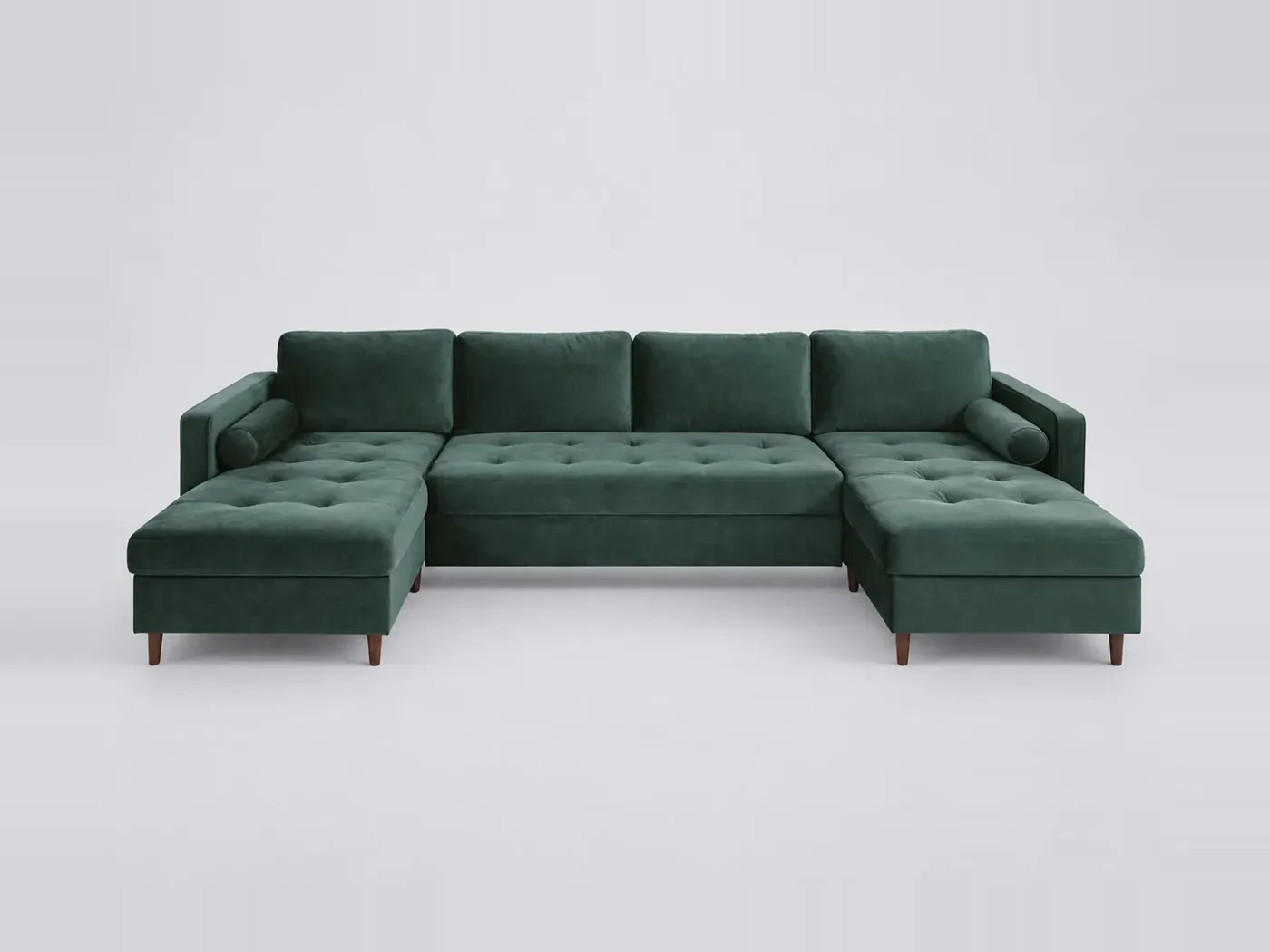Canapé Olivia Maisons du Monde, 7 places panoramique convertible, velours