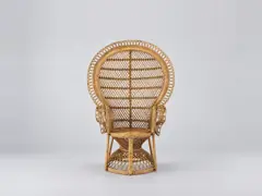 Fauteuil Emmanuelle Maisons du Monde, fauteuil, coloris rotin