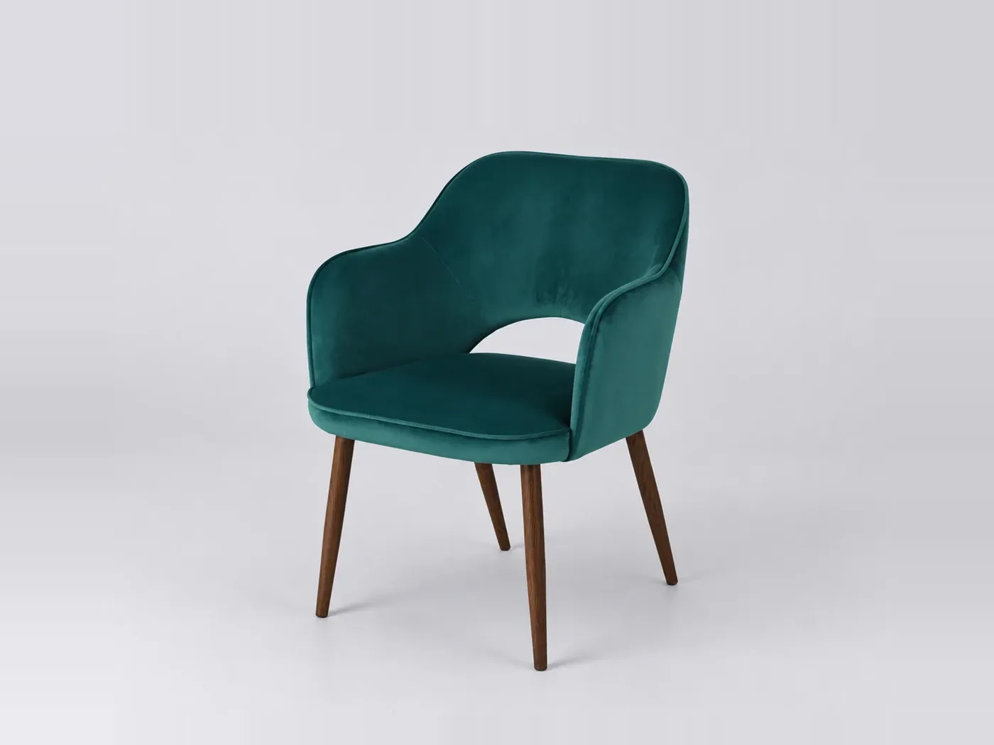 Fauteuil Sacha Maisons du Monde, velours, coloris vert