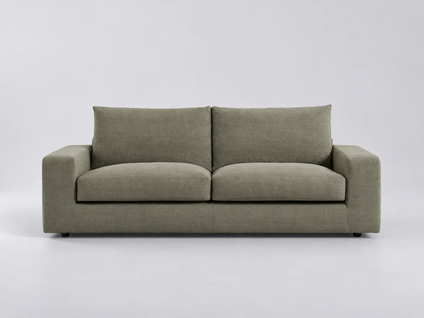 Canapé Skander La Redoute, 3 places droit convertible, coton et lin, coloris ecorce