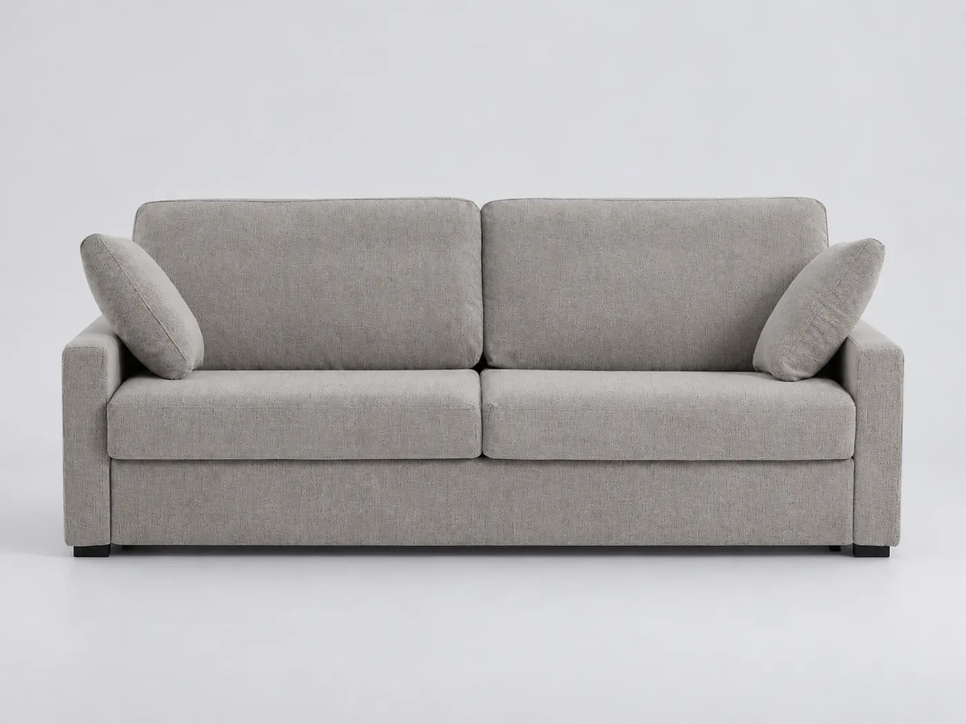 Canapé Timor La Redoute, 4 places droit convertible, tissu chiné, coloris ecru