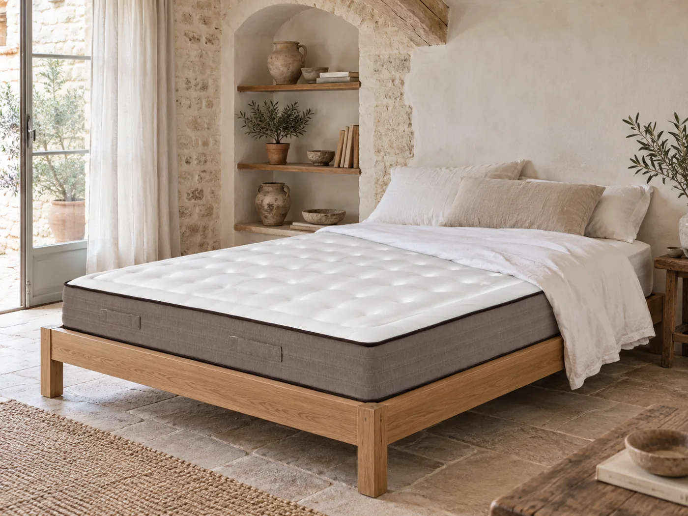 Matelas Bull Middle Maisons du Monde en situation dans une chambre