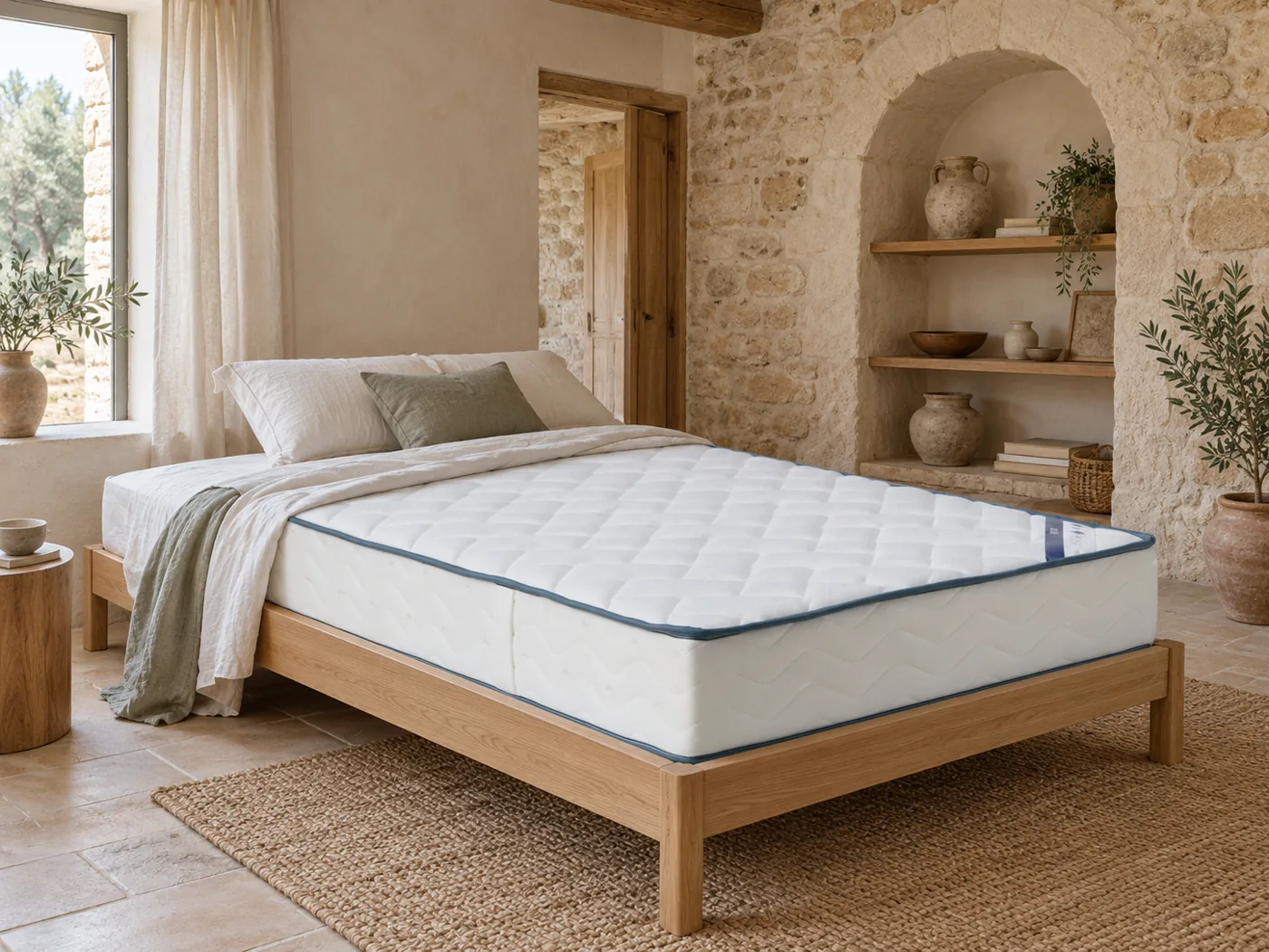 Matelas Maya Camif en situation dans une chambre