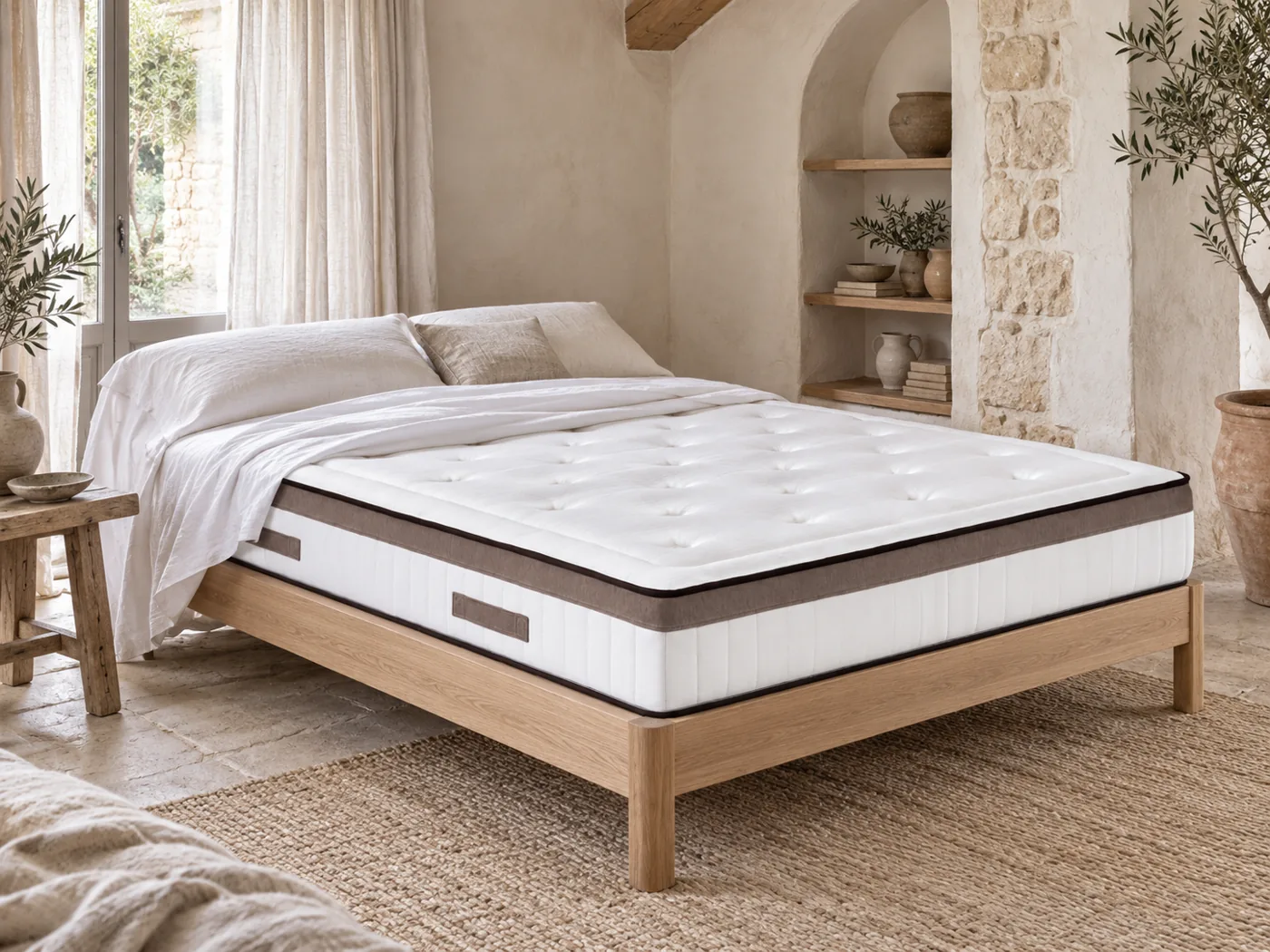 Matelas Pump Premium Maisons du Monde en situation dans une chambre